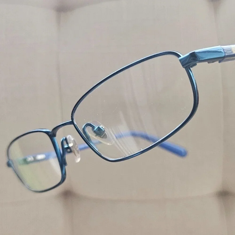 Ray-Ban Kids Glasses Frame Titanium RB1018T Eyeglasses Blue Tone Eye Wear